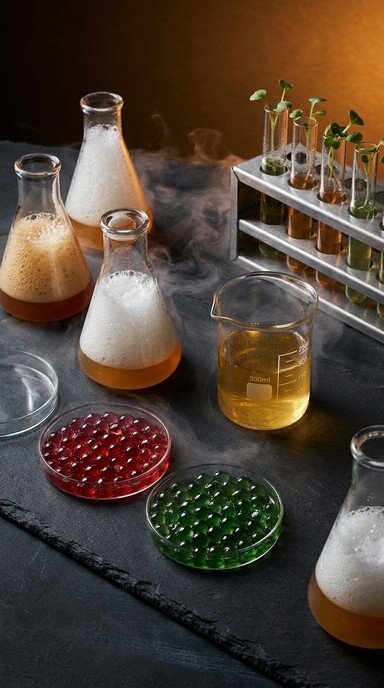 Laboratory glassware used for chemical quality testing